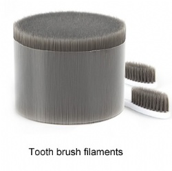 PBT/PA610/PA612 carbon active nylon for toothbrush bristles tapered spiral charcoal filaments fiber