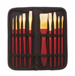 100% Natural Hog Bristle Artist Paint Brushes Oil Paint Brushes